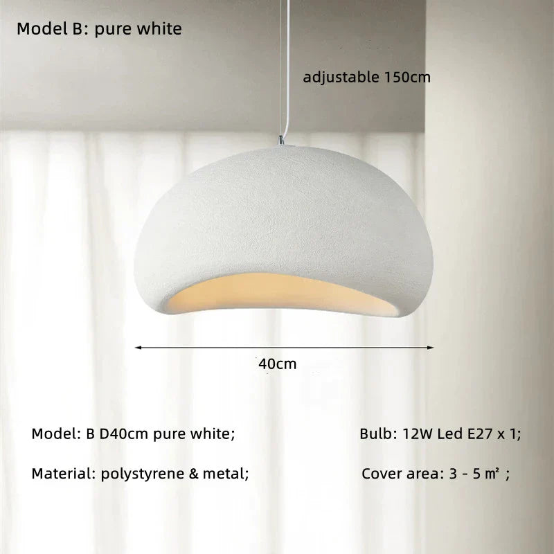 DecorBites™ LED Wabi Sabi Chandelier: Modern Minimalist Pendant Light for Home, Dining, Living Room