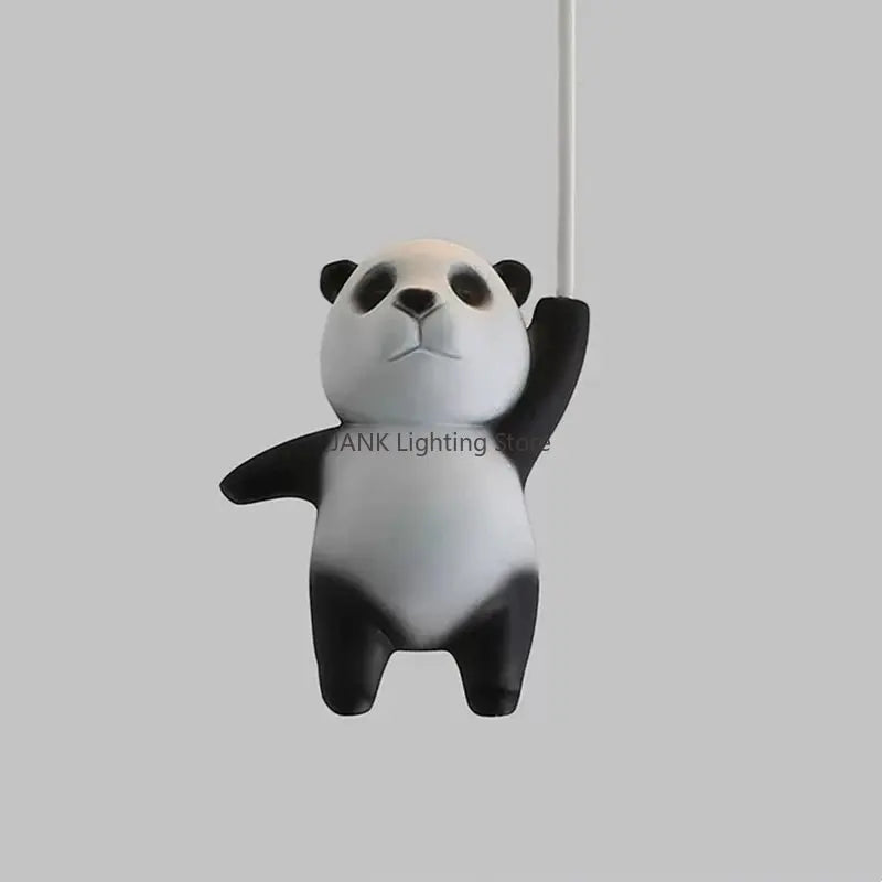 DecorBites™ ثريا إضاءة سقف بتصميم كرتوني باندا دب قطبي للأطفال لغرفة نوم الأولاد والبنات