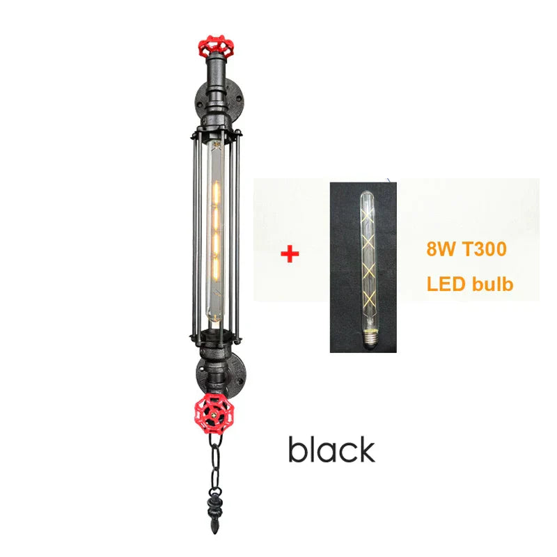DecorBites™ مصباح جداري LED بتصميم أنبوب صناعي للمنازل وغرف النوم والممرات والمقاهي والمطاعم