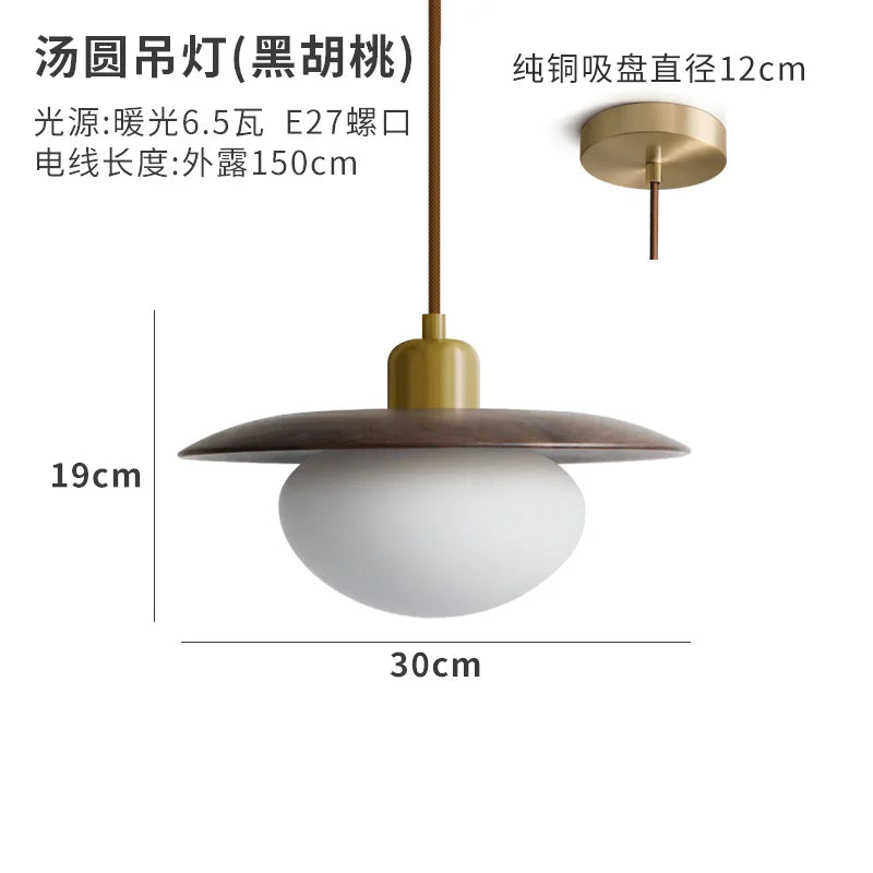 DecorBites™ Cream Wind Pendant Lights LED E27 Minimalist Modern Fixtures for Kitchen Island