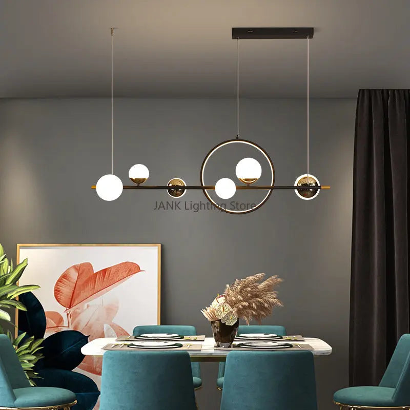 DecorBites™ مصباح معلق LED طويل: تصميم إسكندنافي بسيط لغرفة المعيشة والمطعم والبار