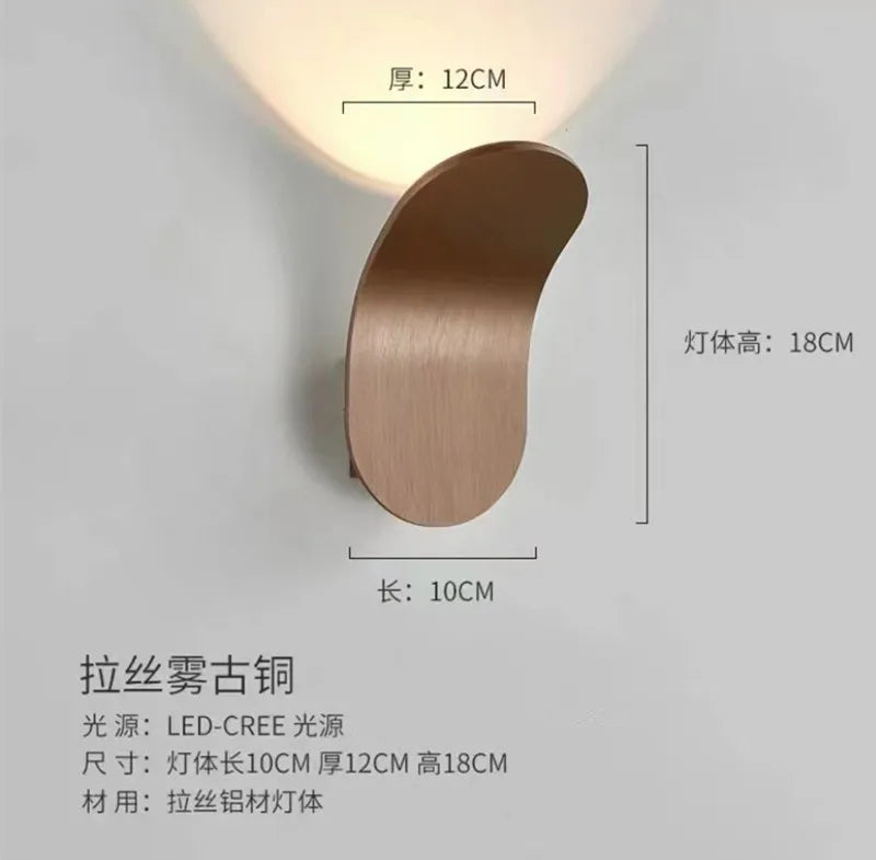 DecorBites™ Adjustable COB LED Wall Light for Modern Luxury Hotel Room & Bedroom