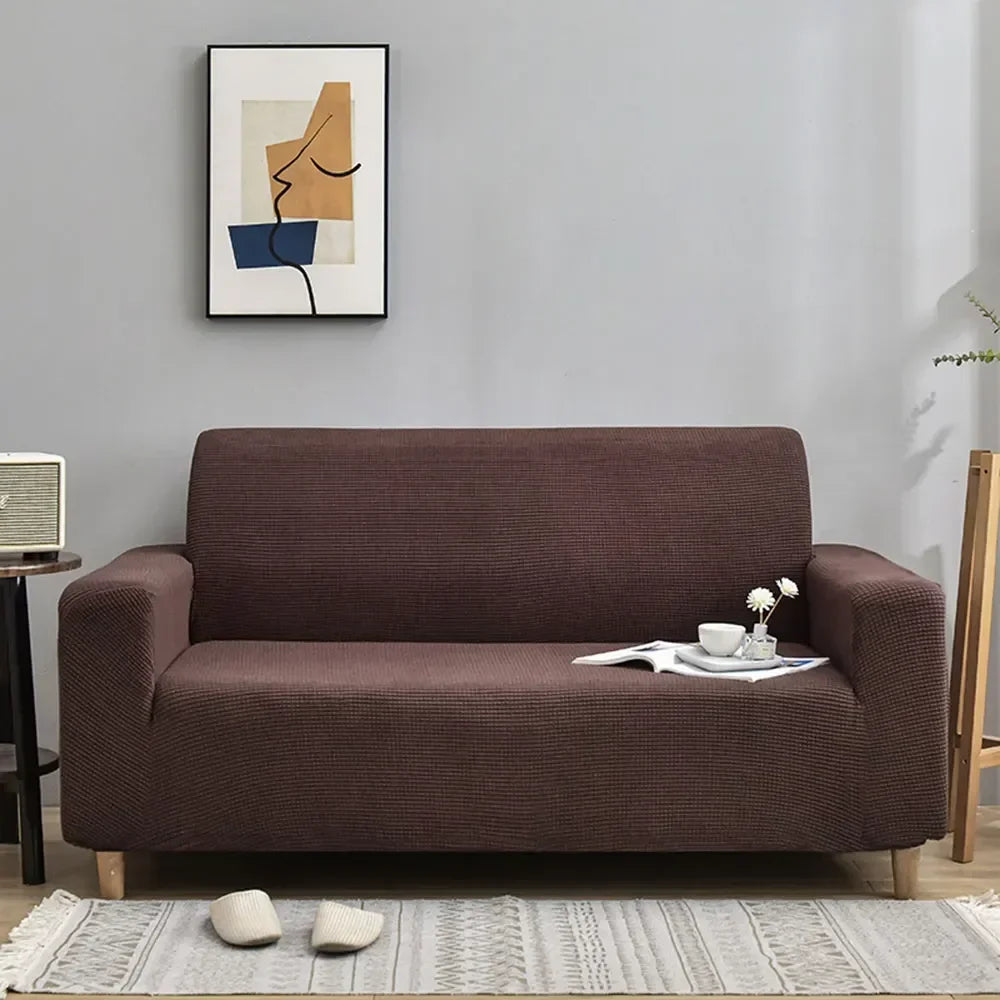 DecorBites™ 3D Quilted Thicken Sofa Cover Stretch Spandex Polyester Couch Slipcover
