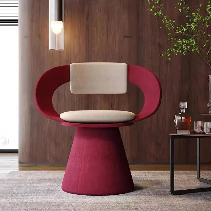 كرسي دوار أنيق DecorBites™ - مقعد تسريح حديث لمكياج غرفة النوم