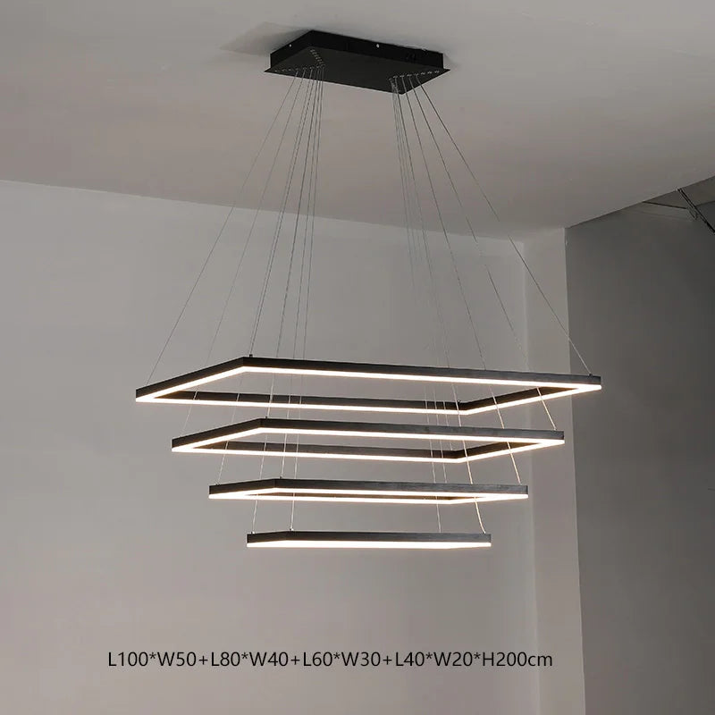 مصابيح معلقة بإضاءة LED من الأكريليك من ديكور بايتس™، مصباح معلق عصري لغرفة الطعام والمطبخ وديكور الدور العلوي