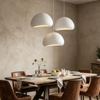 Wabi Sabi White Or Gray Sculpted Pendant Light