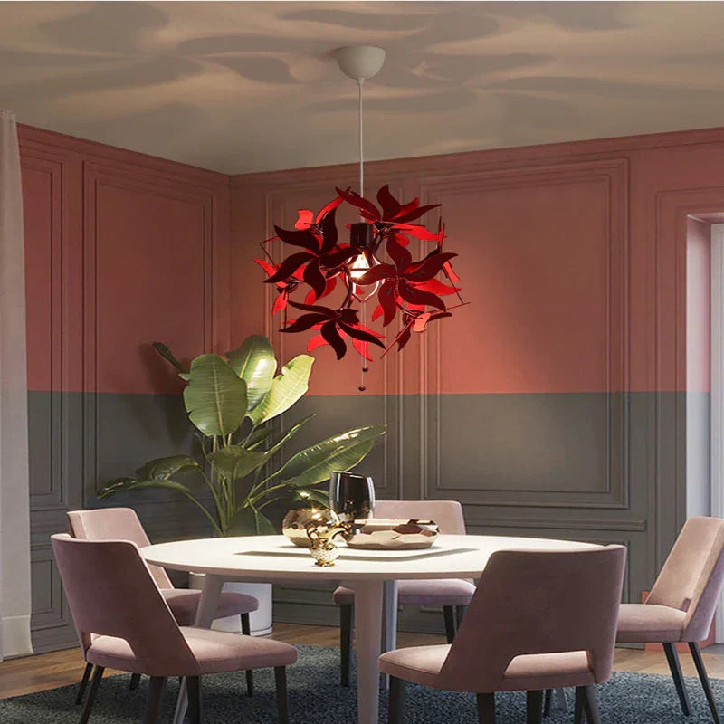 DecorBites™ Bauhinia Flower Chandelier: Modern Luxury Retractable Lighting Fixture for Stores & Hotels