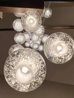Modern Spiral Crystal Ball Staircase Pendant Chandelier