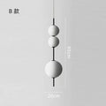Modern Glass Globe 3-Light Pendant Chandelier