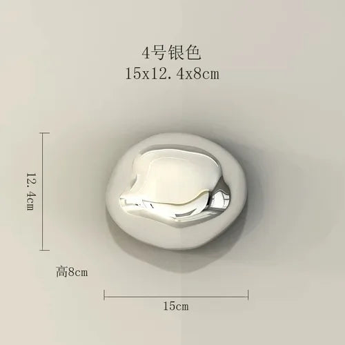 DecorBites™ 3D Stone Wall Ornaments: Room Aesthetics & Decoration - Plating Craft Stone Pendants
