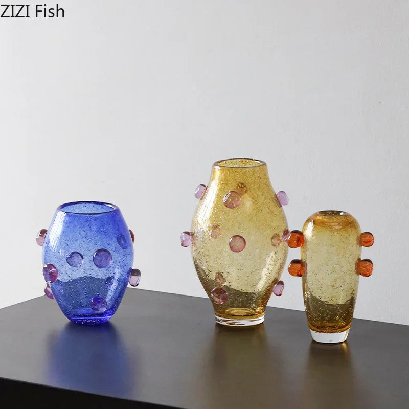 DecorBites™ Creative Bubble Glass Vase Hydroponics Desk Decoration Artificial Flowers Room Decor