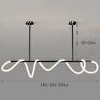 Modern Linear Brushed Stainless Pendant Light