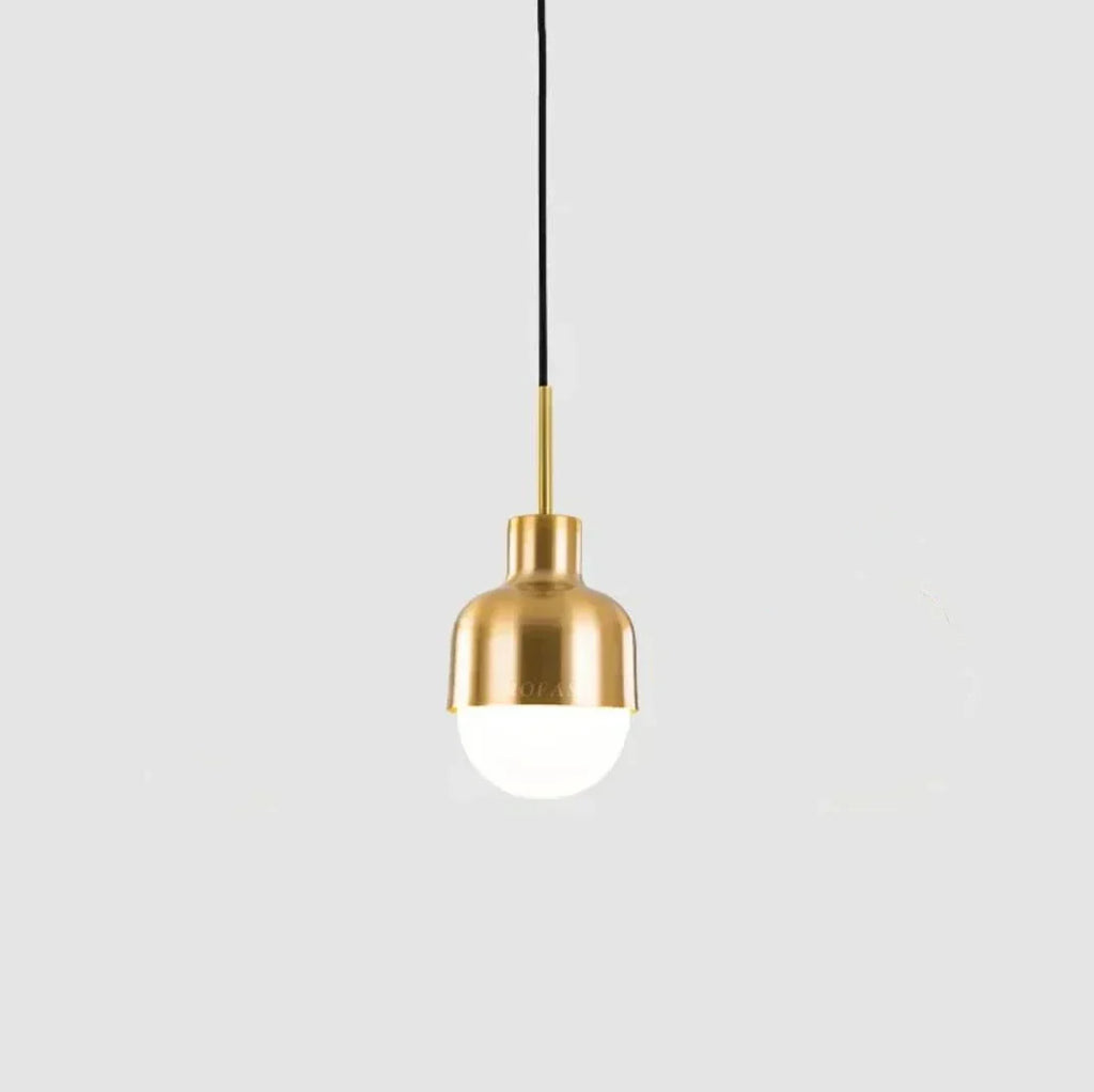 DecorBites™ مصابيح قلادة LED حديدية ذهبية لغرفة الطعام بالمطبخ، مصابيح معلقة عصرية