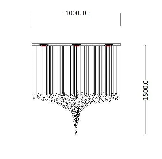 DecorBites™ ثريا كريستالية فاخرة: إضاءة LED حديثة للدرج والردهة بتصميم ممر طويل