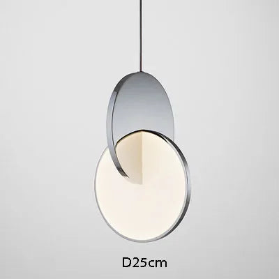 DecorBites™ Geometric Circle Gold Iron Pendant Light Chandelier