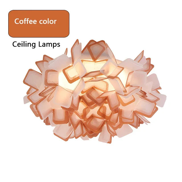 مصباح سقف مُعلق LED على شكل زهرة DecorBites™ لغرفة المعيشة وغرفة النوم