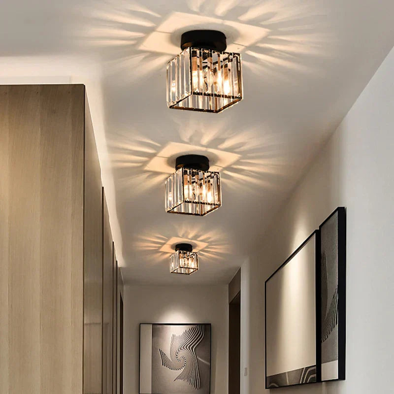 ثريا سقف كريستال LED من DecorBites™ لغرفة النوم وغرفة المعيشة وغرفة الطعام
