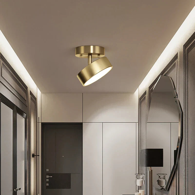 DecorBites™ Black Copper LED Ceiling Light Modern Chandelier Ring Fixture for Home Decor