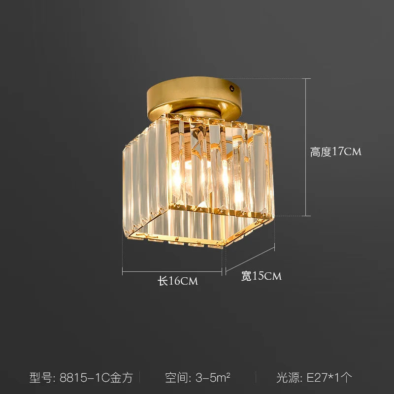 ثريا سقف كريستال LED من DecorBites™ لغرفة النوم وغرفة المعيشة وغرفة الطعام