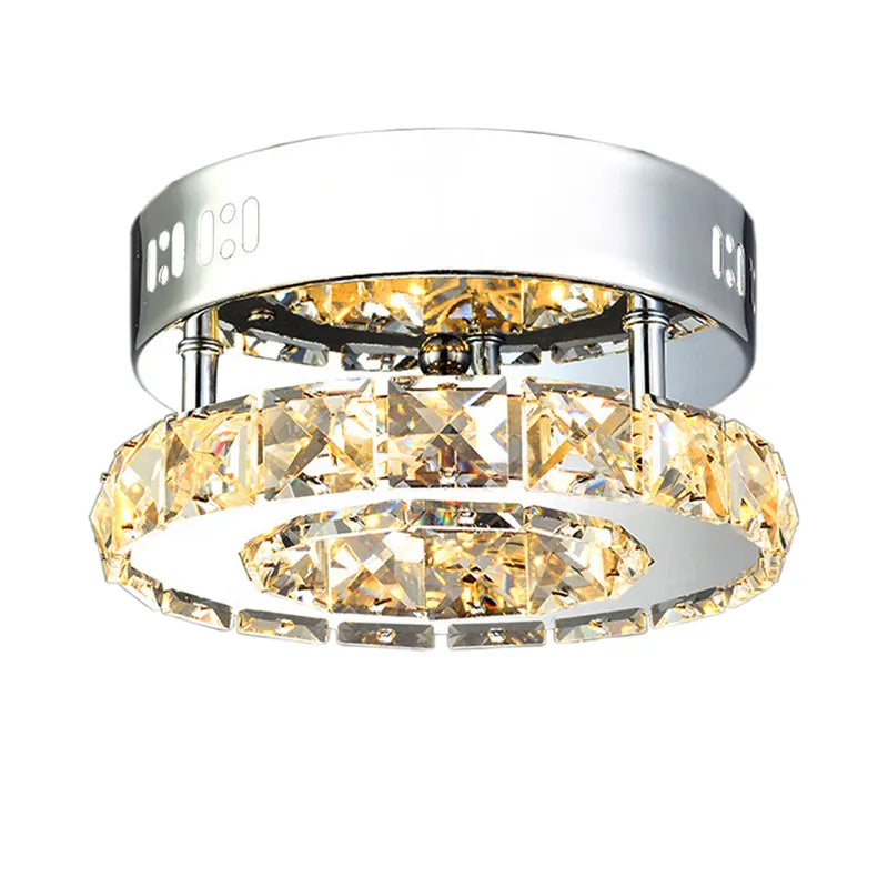 DecorBites™ Crystal LED Ceiling Lights: Modern Luxury Indoor Lighting for Living Room & Aisles