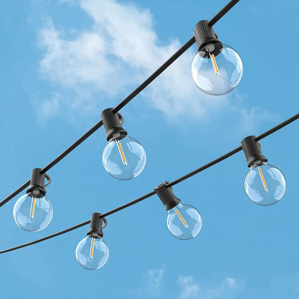 DecorBites™ G40 LED String Lights for Outdoor Festive Decor and Garden Lighting