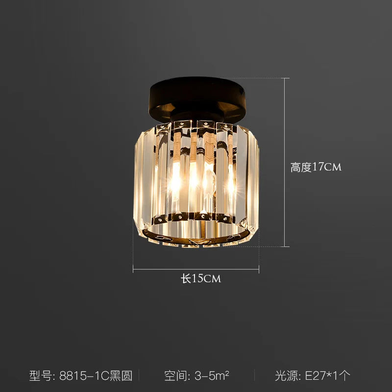 ثريا سقف كريستال LED من DecorBites™ لغرفة النوم وغرفة المعيشة وغرفة الطعام