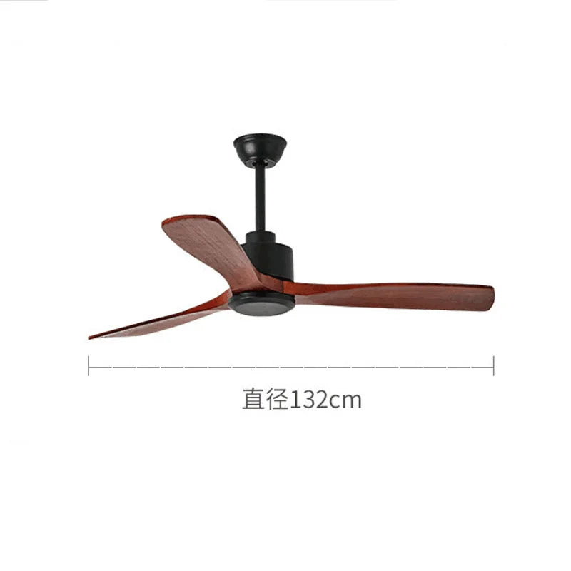 DecorBites™ 42" Wooden Ceiling Fan Remote Control Decorative Home Fan DC 110-240V