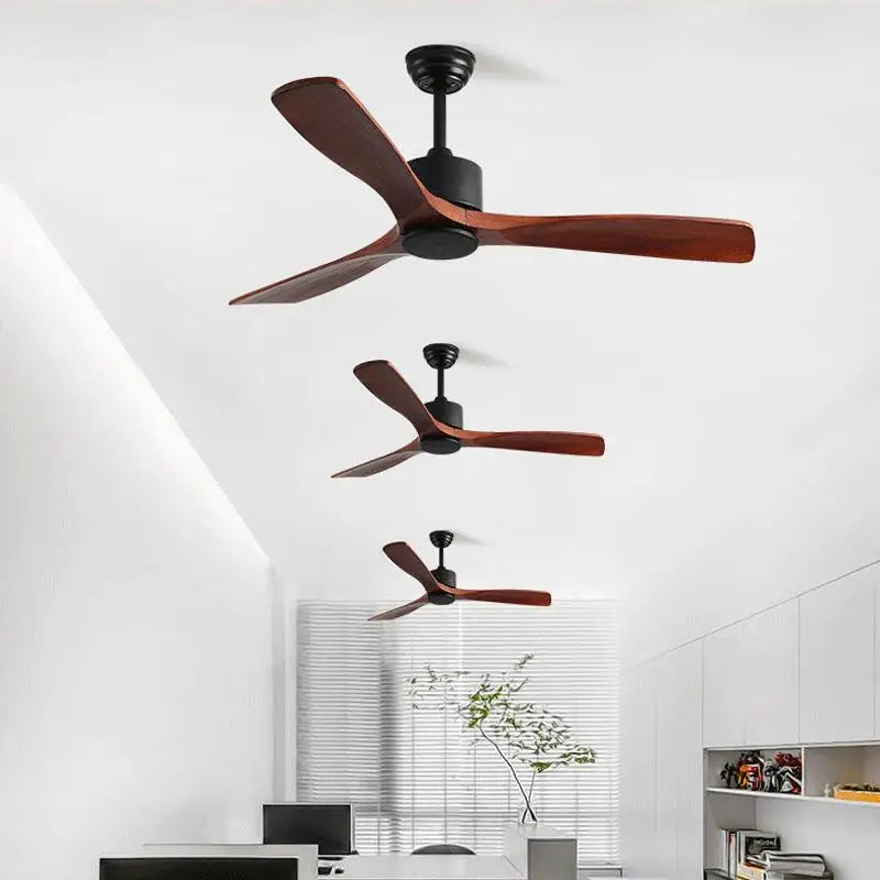 DecorBites™ 42" Wooden Ceiling Fan Remote Control Decorative Home Fan DC 110-240V