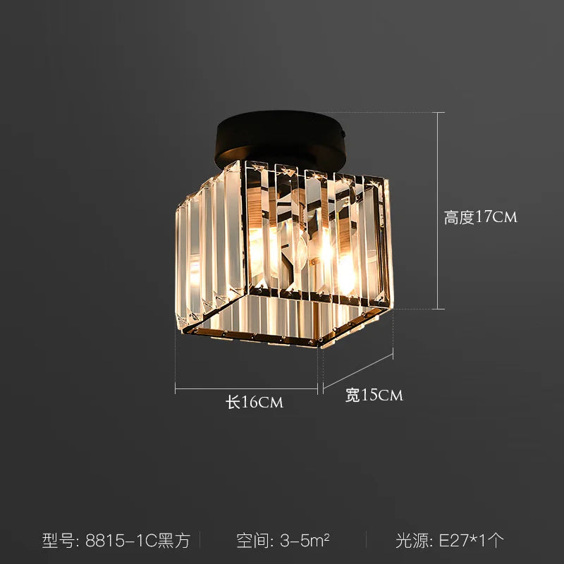 ثريا سقف كريستال LED من DecorBites™ لغرفة النوم وغرفة المعيشة وغرفة الطعام