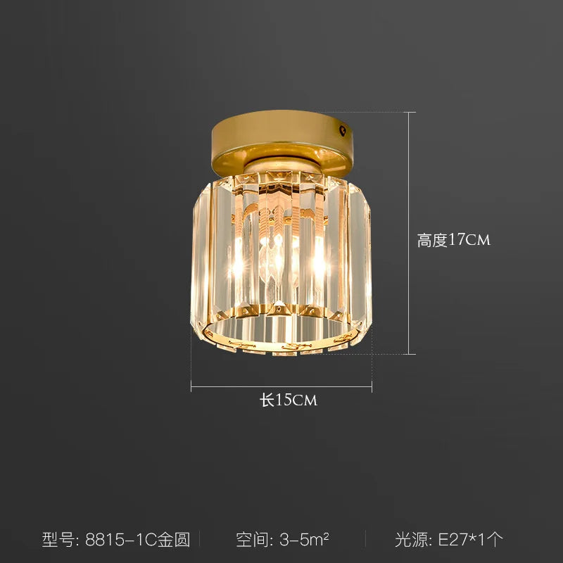 ثريا سقف كريستال LED من DecorBites™ لغرفة النوم وغرفة المعيشة وغرفة الطعام