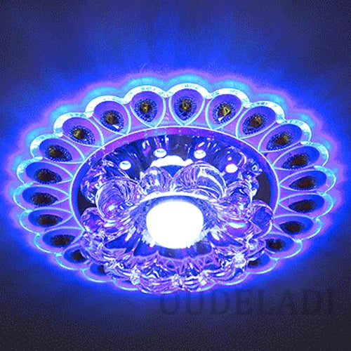 DecorBites™ Crystal Glass LED Ceiling Spot Light for Home Decor