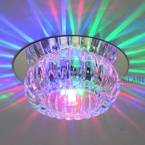 DecorBites™ Crystal LED Flush Mount Ceiling Light for Modern Living Spaces