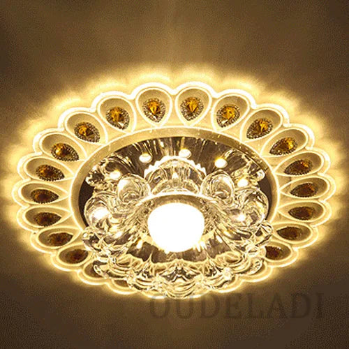 DecorBites™ Crystal Glass LED Ceiling Spot Light for Home Decor