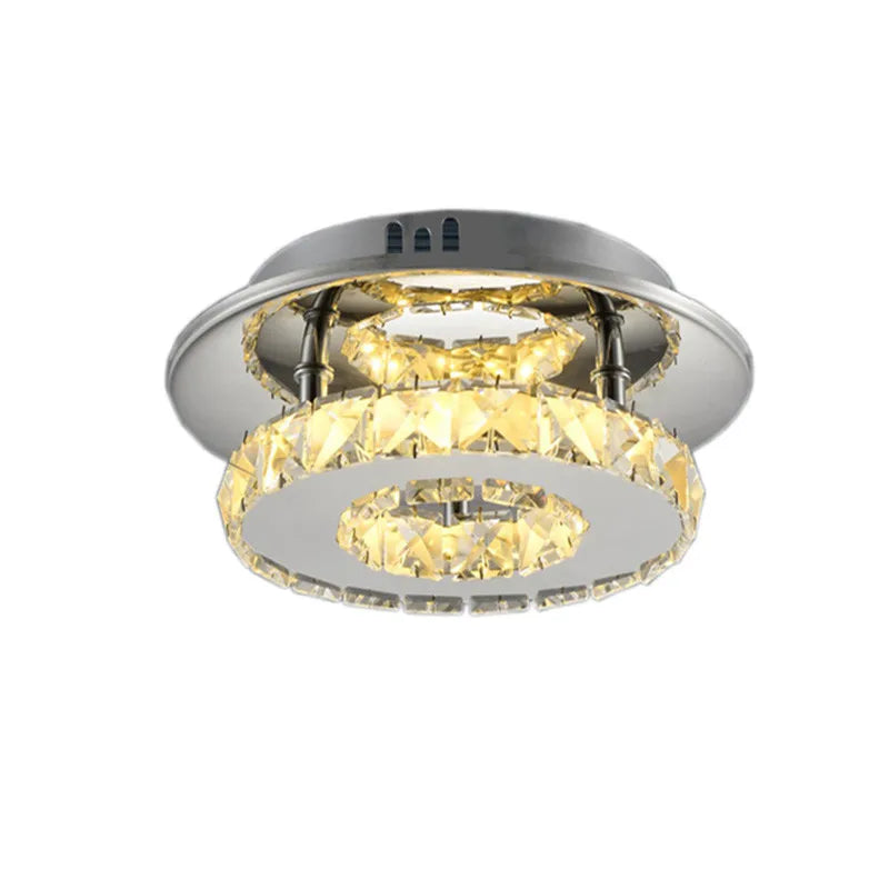DecorBites™ Crystal LED Ceiling Lights: Modern Luxury Indoor Lighting for Living Room & Aisles