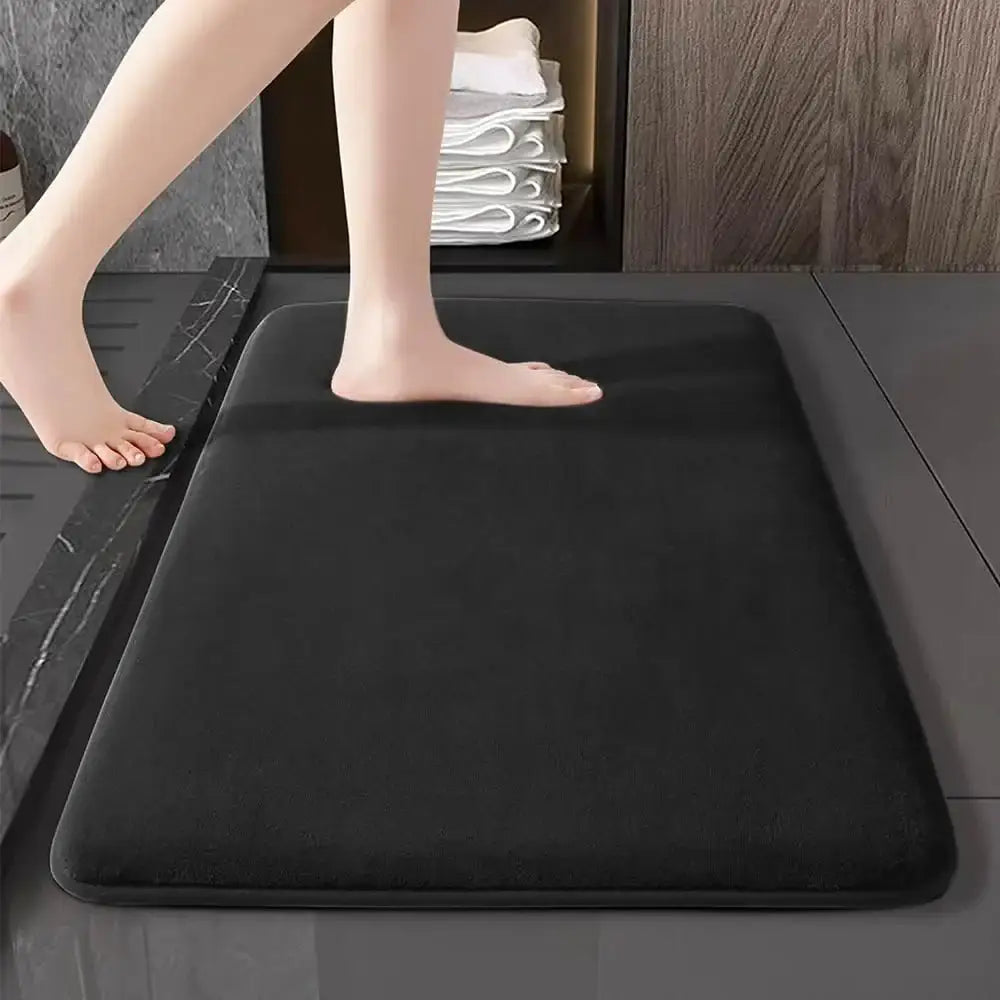 Absorbent Bathroom Door Mat Velvet