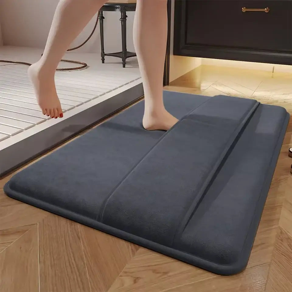 Absorbent Bathroom Door Mat Velvet