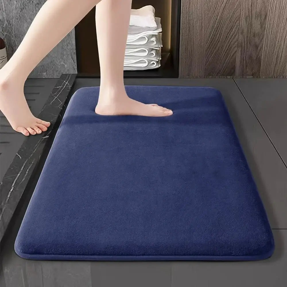 Absorbent Bathroom Door Mat Velvet