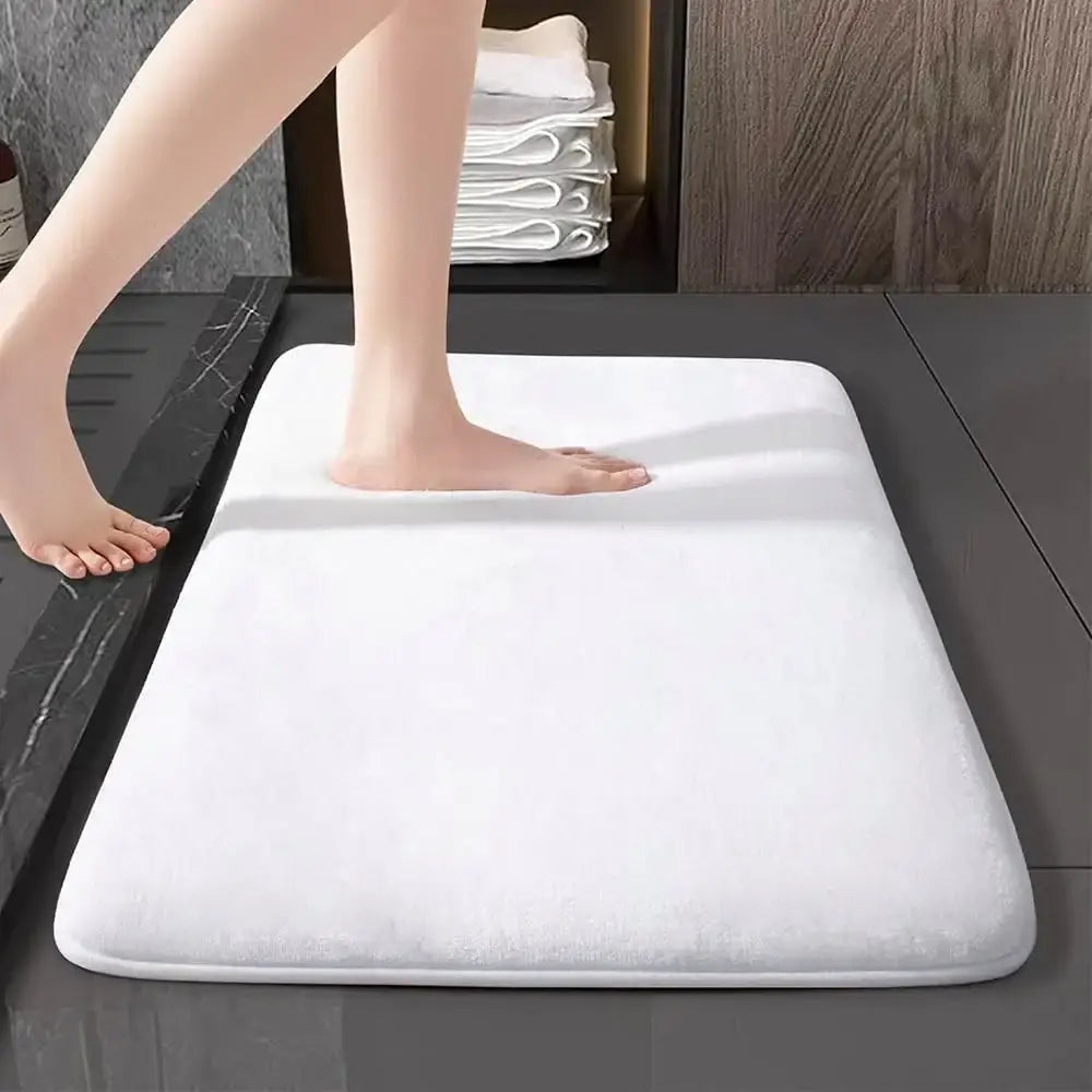 Absorbent Bathroom Door Mat Velvet