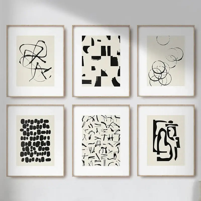 Abstract Canvas Poster Prints Set
