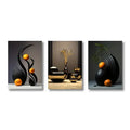 Abstract Canvas Print Set 3D Sculpture Art