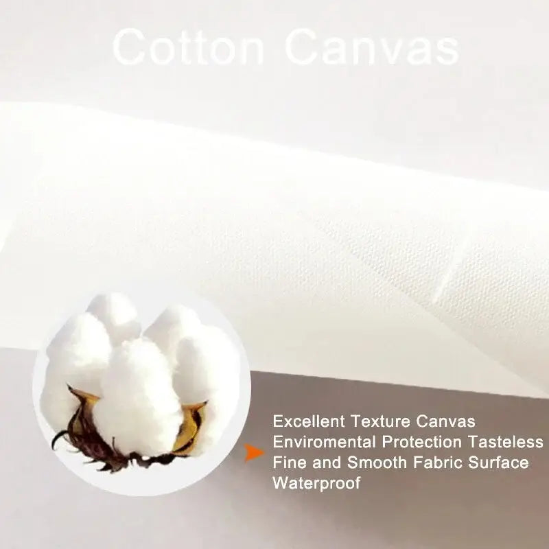 Decorbites™ abstract canvas print set featuring white waterproof cotton canvas fabric with fine smooth texture and eco protection