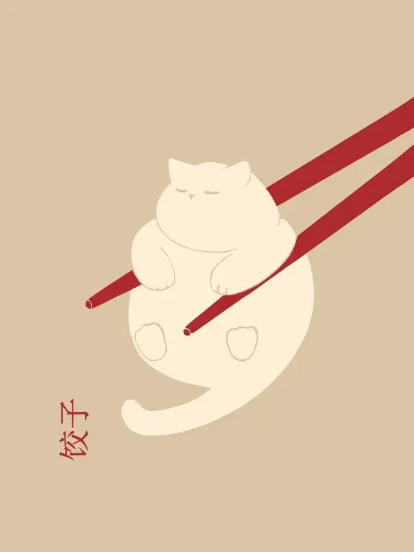 Abstract Cat Canvas Wall Art