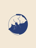 Abstract Cat Canvas Wall Art