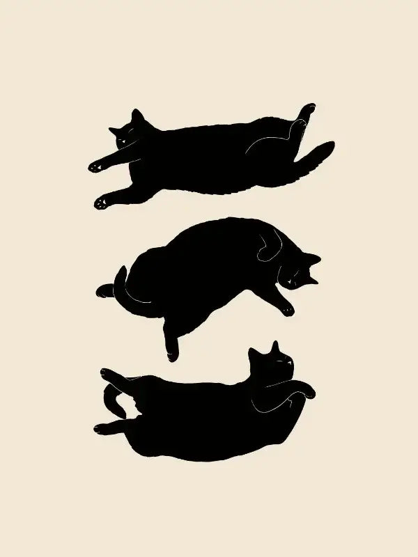 Abstract Cat Canvas Wall Art