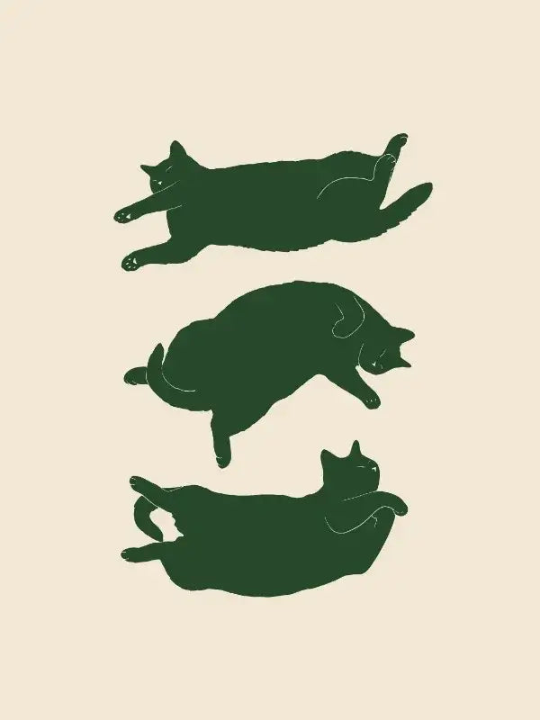 Abstract Cat Canvas Wall Art