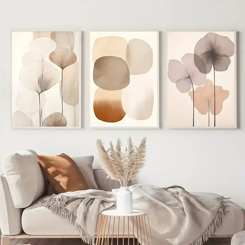 Abstract Flower Canvas Wall Art