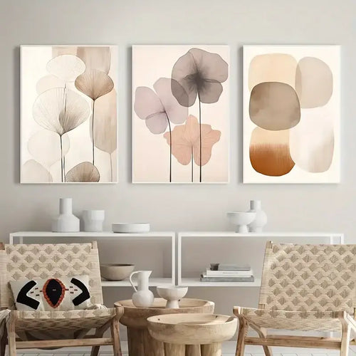 Art mural sur toile « Fleurs abstraites »