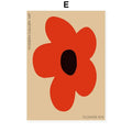 Abstract Flowers Wall Art Canvas