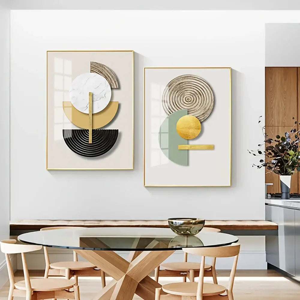 Abstract Geometric Canvas Art Set