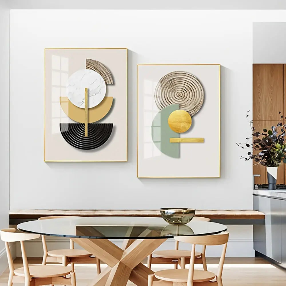 Abstract Geometric Canvas Art Set